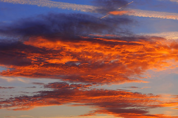 Image showing Background of colourful sky.