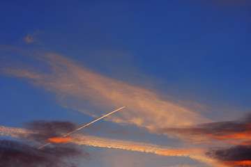 Image showing Background of colourful sky.