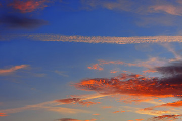Image showing Background of colourful sky.