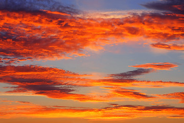 Image showing Background of colourful sky.