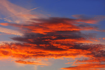 Image showing Background of colourful sky.