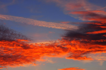 Image showing Background of colourful sky.