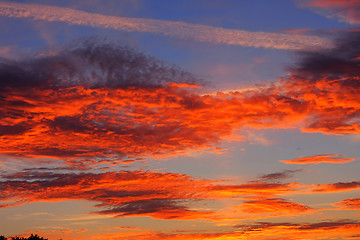 Image showing Background of colourful sky.