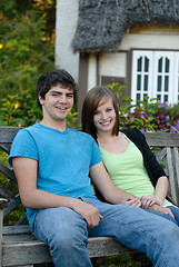 Image showing Smiling Teens Outside