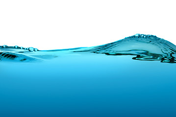 Image showing Blue water wave