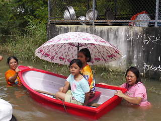 Image showing Monsoon flooding in Nakhon Ratchasima, Thailand