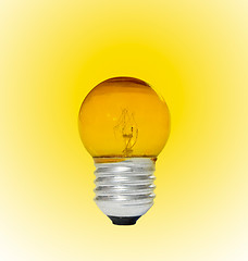 Image showing Yellow light Bulb