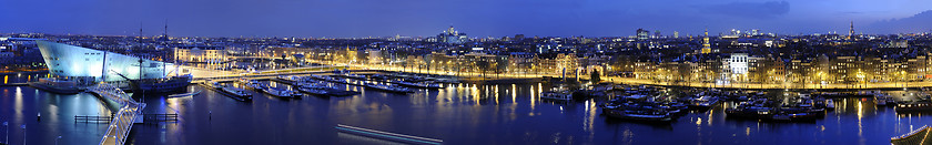 Image showing Amsterdam by night