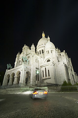 Image showing SacrŽ Coeur at Night