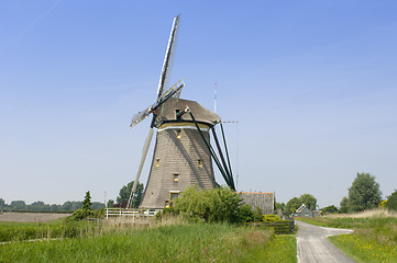 Image showing Archetypal Dutch Windmill