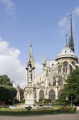 Image showing Notre Dame rear gable