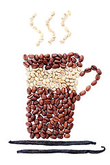 Image showing cup of coffee with spices