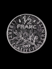 Image showing French Franc  coin