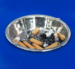 Image showing Cigarettes in ashtray
