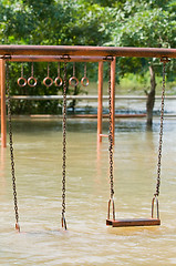 Image showing Flooded playground