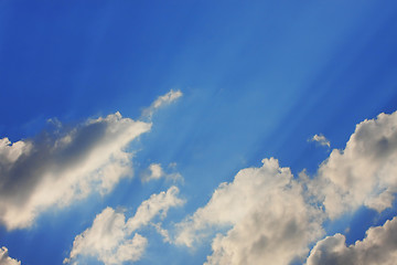 Image showing Background of blue sky.