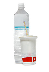 Image showing Water Bottle and Cup