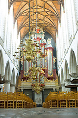 Image showing Church Organ interior