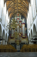 Image showing Church Organ interior