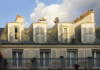 Image showing Parisian Balconies