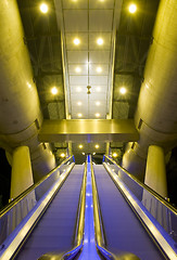 Image showing Escalators