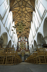 Image showing Church interior with Organ