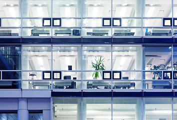 Image showing Office cubicles