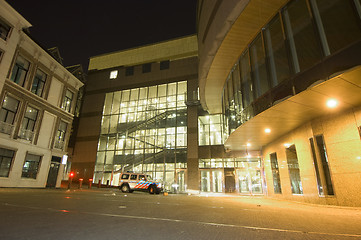 Image showing Police Patrol near government buildings