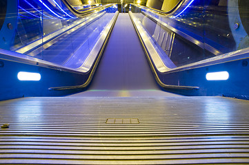 Image showing Escalator going up