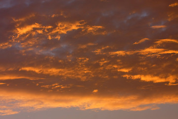 Image showing Background of colourful sky.