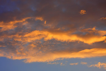 Image showing Background of colourful sky.