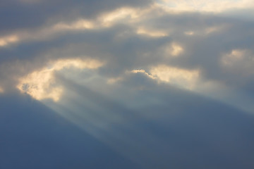 Image showing Background of sky with thunderclouds.