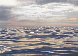 Image showing The moment of the serene sea