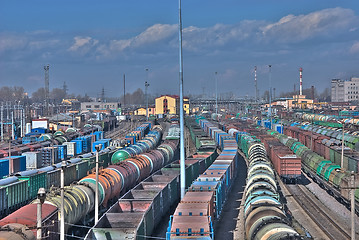 Image showing railway depot