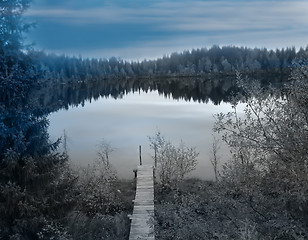 Image showing Serene mountain lake 