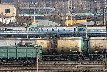 Image showing railway depot