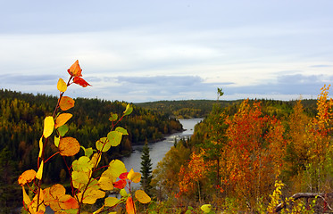 Image showing Autumn mountain landscape