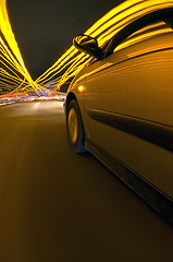 Image showing Drivin towards the lights