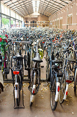 Image showing Railway Station Bicycle Parking