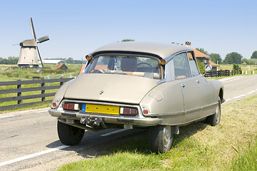 Image showing Dutch scene with a French Classic Car