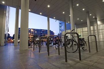 Image showing Bicycle parking