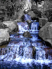 Image showing Front of grandiose waterfall