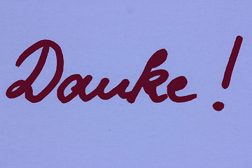 Image showing danke