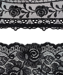 Image showing Collage lace with pattern in the manner of flower