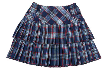 Image showing Plaid feminine skirt