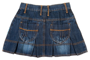 Image showing Jeans mini skirt insulated