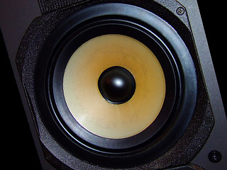 Image showing Yellow Loudspeaker