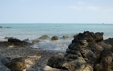 Image showing Beach with big stones