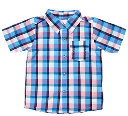 Image showing Plaid baby shirt