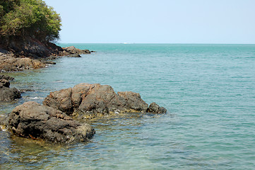 Image showing Beach with big stones